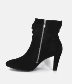 Cinderella Shoes Deluxe Black Suede Ankle Boots