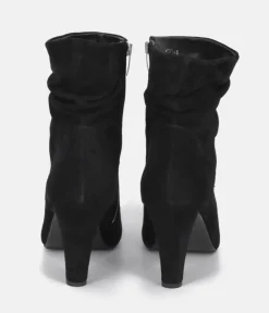 Cinderella Shoes Deluxe Black Suede Ankle Boots
