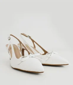 Cinderella Shoes Deluxe White Slingback Heels