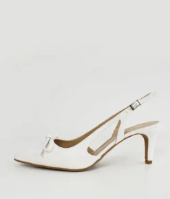 Cinderella Shoes Deluxe White Slingback Heels