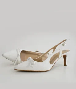 Cinderella Shoes Deluxe White Slingback Heels