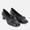 Cinderella Shoes Dressy Black Patent Block Heels