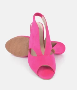 Cinderella Shoes Fabulous Hot Pink Slingback Heels