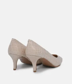 Cinderella Shoes Fabulous Beige Leather Stiletto Heel