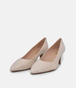 Cinderella Shoes Fabulous Beige Leather Stiletto Heel