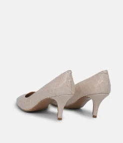 Cinderella Shoes Fabulous Beige Leather Stiletto Heel