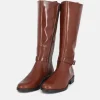 Cinderella Shoes Gorgeous Brown Leather Long Boots