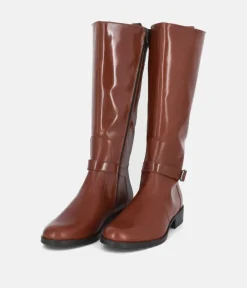 Cinderella Shoes Gorgeous Brown Leather Long Boots