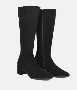 Cinderella Shoes Gorgeous Black Suede Long Boots
