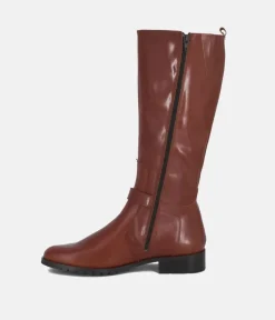 Cinderella Shoes Gorgeous Brown Leather Long Boots