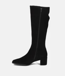 Cinderella Shoes Gorgeous Black Suede Long Boots