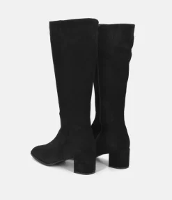 Cinderella Shoes Gorgeous Black Suede Long Boots