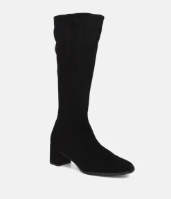 Cinderella Shoes Gorgeous Black Suede Long Boots