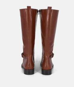 Cinderella Shoes Gorgeous Brown Leather Long Boots