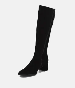 Cinderella Shoes Gorgeous Black Suede Long Boots