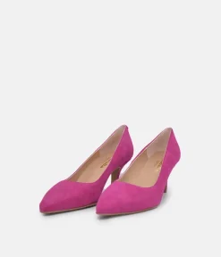 Cinderella Shoes Gorgeous Hot Pink Suede Stiletto Heel