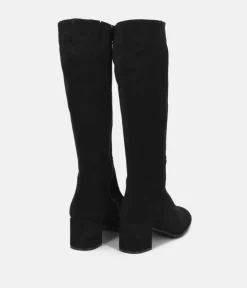 Cinderella Shoes Gorgeous Black Suede Long Boots