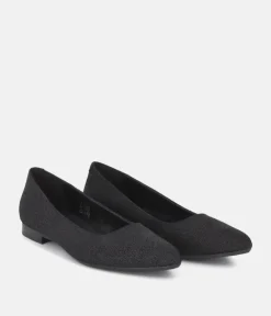 Cinderella Shoes Premium Pointy Black Ballet Flats