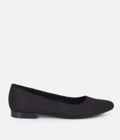 Cinderella Shoes Premium Pointy Black Ballet Flats