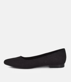Cinderella Shoes Premium Pointy Black Ballet Flats