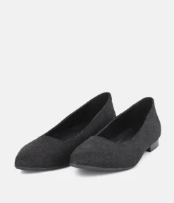 Cinderella Shoes Premium Pointy Black Ballet Flats