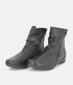 Cinderella Shoes Soft Black Slouch Ankle Boots