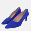 Cinderella Shoes Stylish Royal Blue Suede Heels
