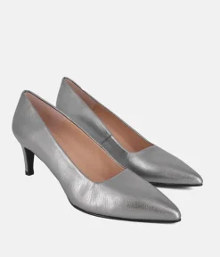 Cinderella Shoes Stylish Metallic Silver Heels