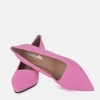 Cinderella Shoes Stylish Pink Suede Heels
