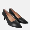 Cinderella Shoes Stylish Black Leather Heels