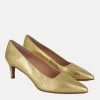 Cinderella Shoes Stylish Metallic Gold Heels