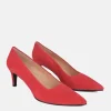Cinderella Shoes Stylish Red Suede Heels