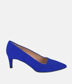 Cinderella Shoes Stylish Royal Blue Suede Heels