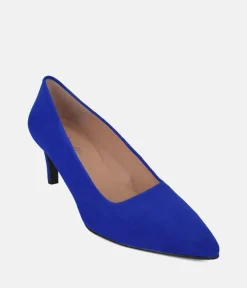 Cinderella Shoes Stylish Royal Blue Suede Heels