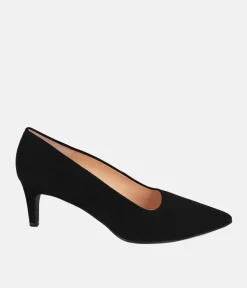 Cinderella Shoes Stylish Black Suede Heels