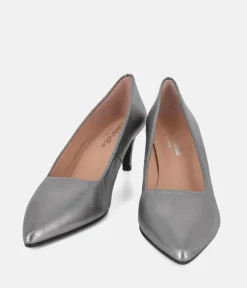 Cinderella Shoes Stylish Metallic Silver Heels