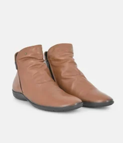 Cinderella Shoes Versatile Brown Ankle Bootie