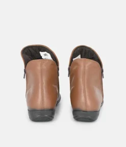 Cinderella Shoes Versatile Brown Ankle Bootie