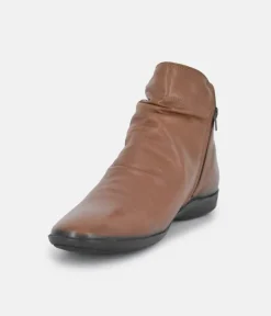 Cinderella Shoes Versatile Brown Ankle Bootie