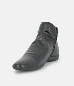 Cinderella Shoes Versatile Black Ankle Bootie