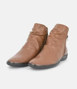 Cinderella Shoes Versatile Brown Ankle Bootie