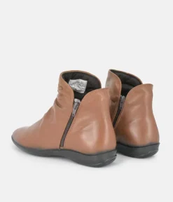 Cinderella Shoes Versatile Brown Ankle Bootie