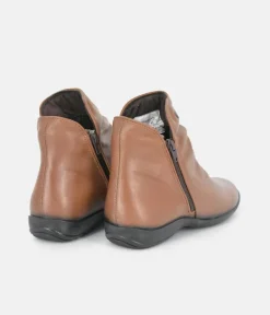 Cinderella Shoes Versatile Brown Ankle Bootie