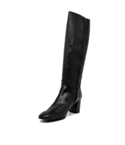Cinderella Stylish Long Black Leather Boots