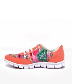 Cinderella Vegan Cute Coral Rose Trainers