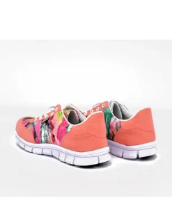 Cinderella Vegan Cute Coral Rose Trainers