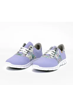 Cinderella Vegan Pretty Floral Lavender Trainers