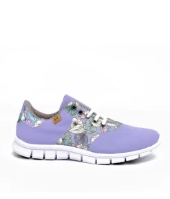 Cinderella Vegan Pretty Floral Lavender Trainers