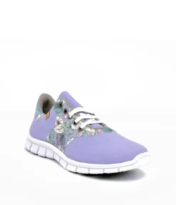 Cinderella Vegan Pretty Floral Lavender Trainers