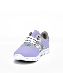 Cinderella Vegan Pretty Floral Lavender Trainers